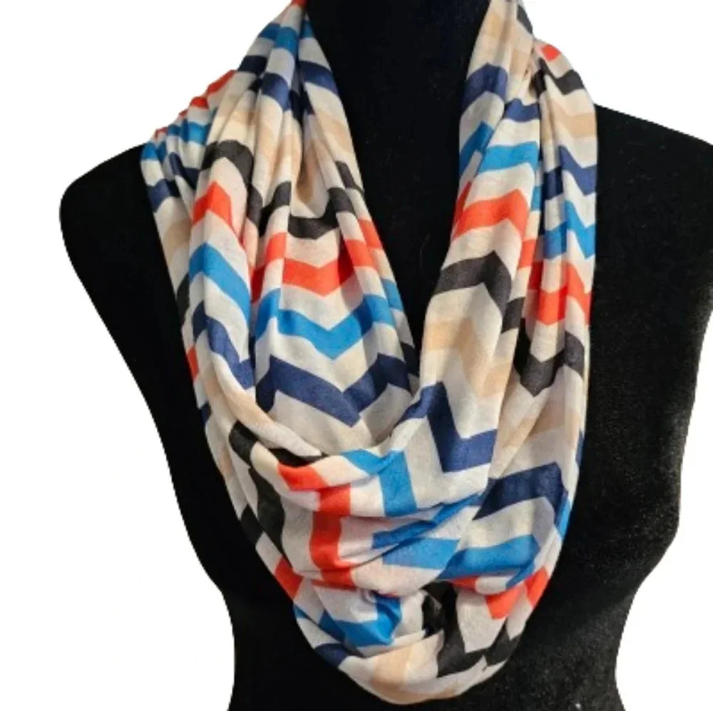 Chevron Zig-Zag Infinity Scarf